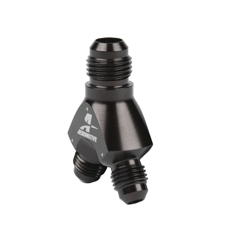 Y-Block Fitting - 6an to 2 x -4an
