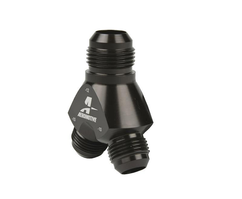 Y-Block Fitting - 12an to 2 x -10an