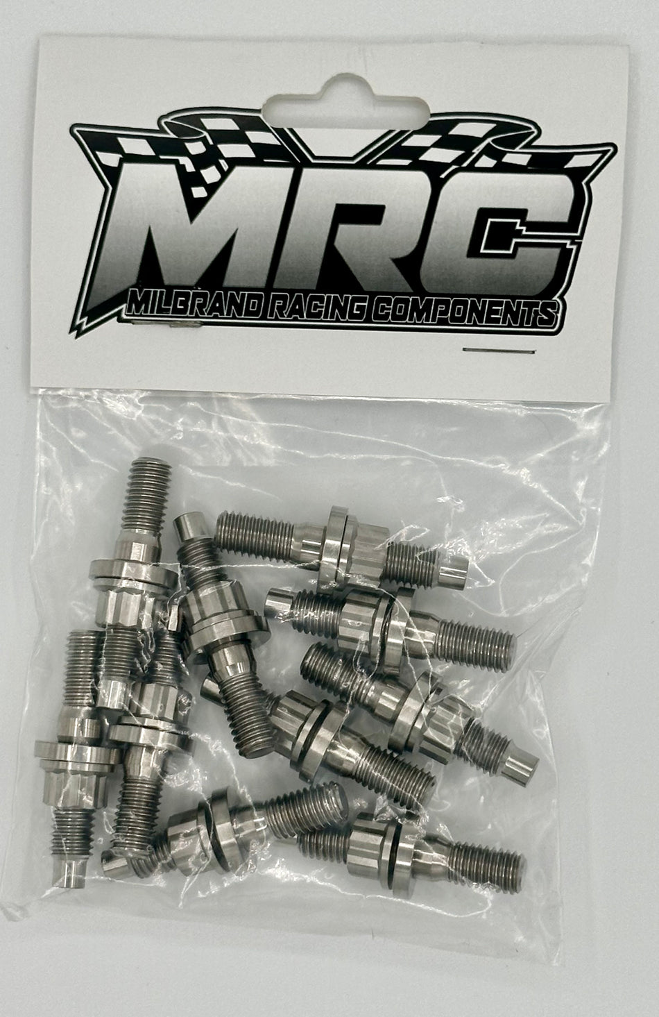 Honda B,D,F,H,J Series/Chevy Ecotec 45mm Raw Titanium Exhaust/Intake Stud Kit MRC Racing