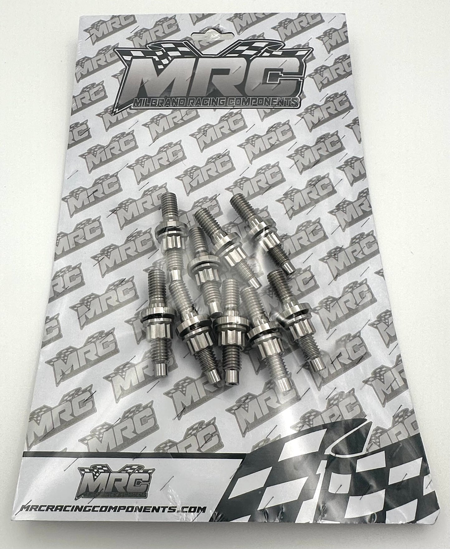 Honda B,D,F,H,J Series/Chevy Ecotec 45mm Raw Titanium Exhaust/Intake Stud Kit MRC Racing