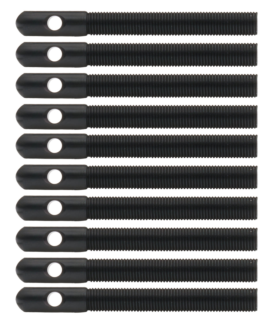 Aluminum Hood Pins 3/8in Black 10pk