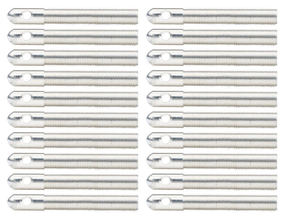 Alum Hood Pins 1/2in 1/4in Holes Silver 20pk