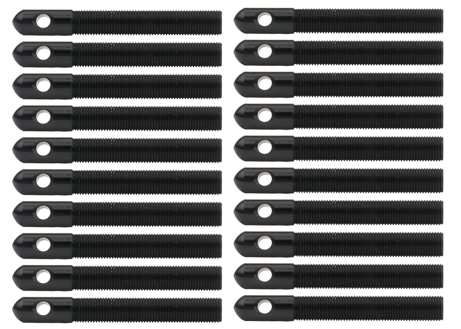 Alum Hood Pins 1/2in 1/4in Holes Black 20pk