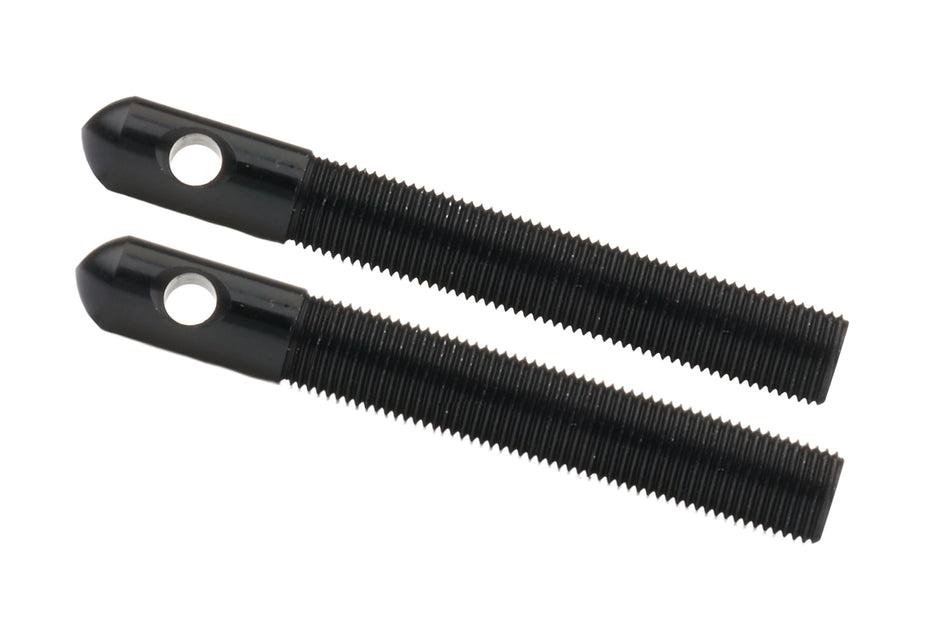 Alum Hood Pins 1/2in 1/4in Holes Black 2pk