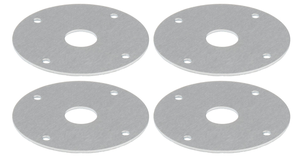 Scuff Plate Aluminum 1/2in Hole 4pk