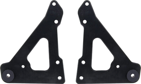 Front Engine Plate 2pc w/ Bushings Black