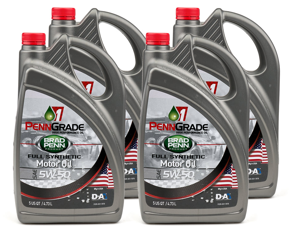 5w50 SAE Full Synthetic Oil Case 4x5 Qt Bottle