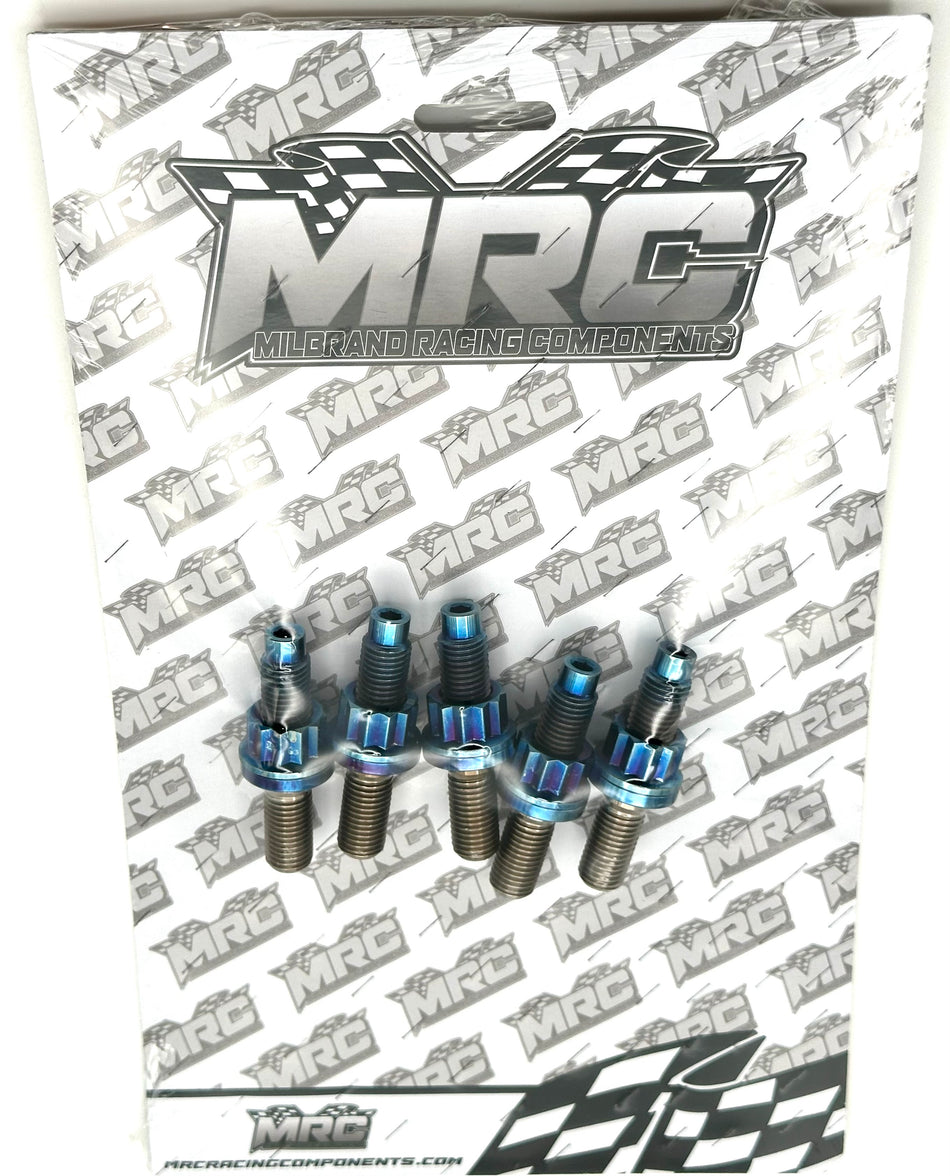 Honda K Series 54mm Burnt Blue Titanium Exhaust Stud Kit MRC Racing