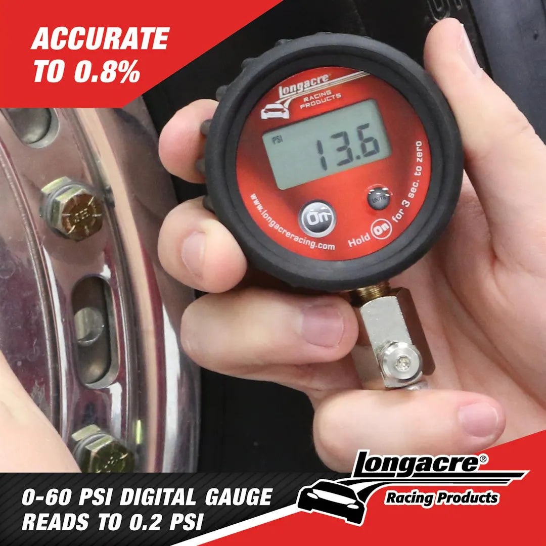 Longacre® 52-53006 Econo Digital Tire Gauge w/ Active Display