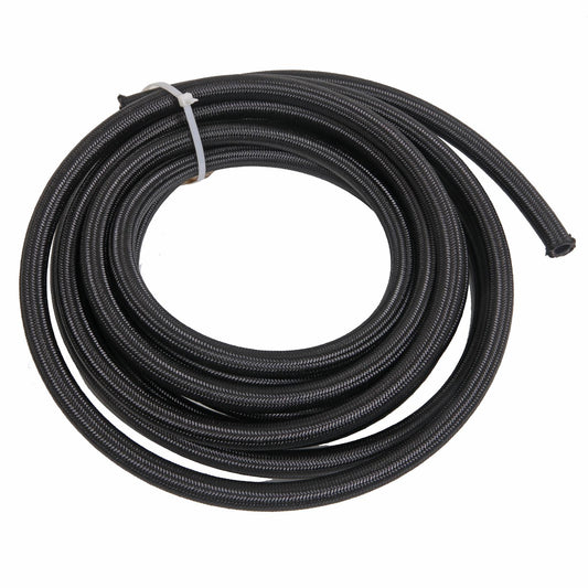 -6 AN 20FT Fragola Performance Systems Premium Black Nylon Race Hose 842006