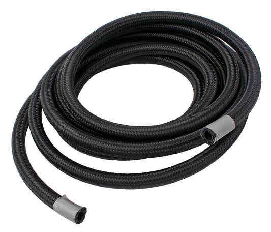 -6 AN 15 FT Fragola Performance Systems Premium Black Nylon Race Hose 841506