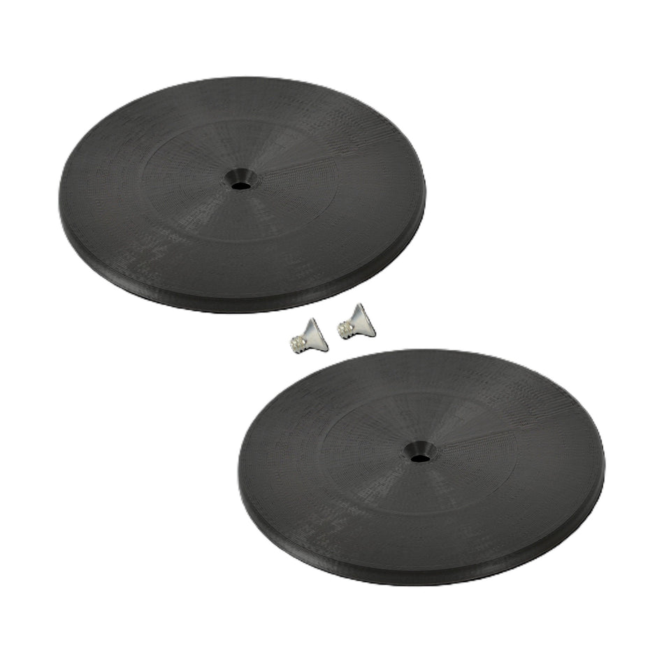 Nose Duct Cap 3IN Plastic Black Pair