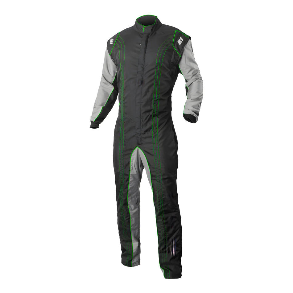 Suit Karting GK2 Youth 3X-Small Black/Green