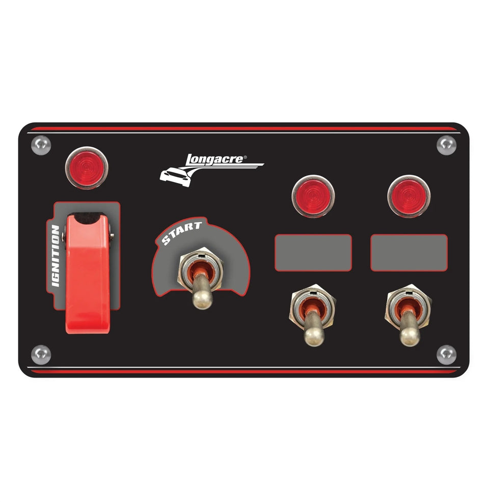 Ignition Panel Black w/2 Acc. and Pilot Light
