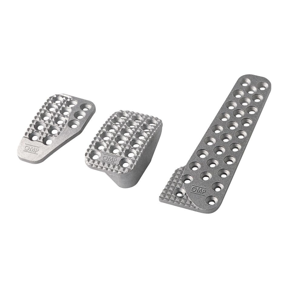 3 Pedal Set Sandblasted Aluminum w/ Long Gas Ped