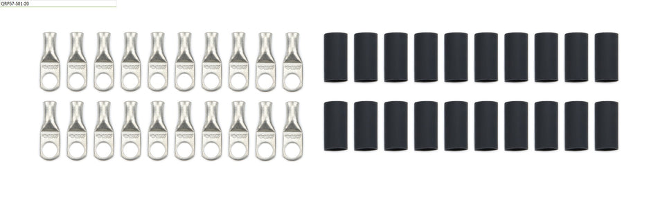 Ring Terminals 5/16in 6 Ga w/Heat Shrink 20pk
