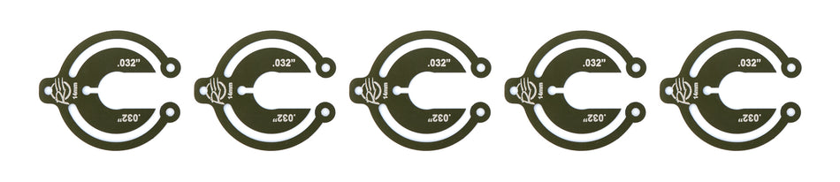 Alum Packer 14mm 1/32in Thick - 5 Pack