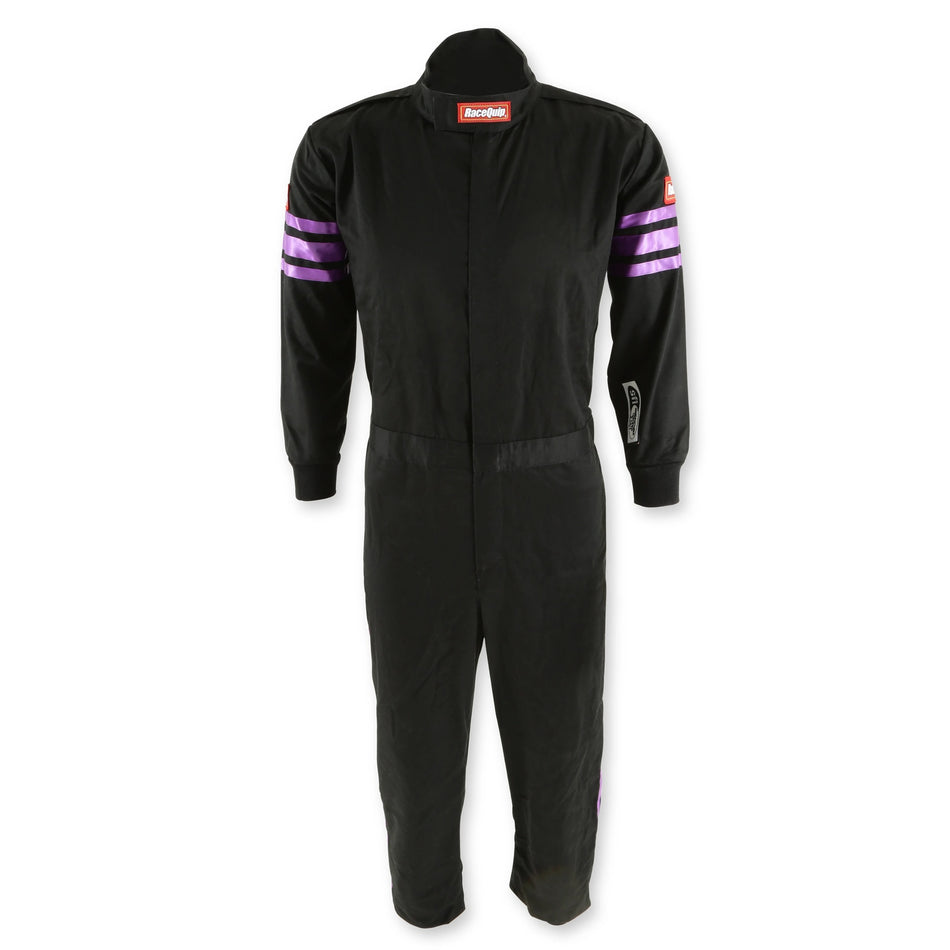 Black Suit Single Layer Kids XX-Large Purple Tri