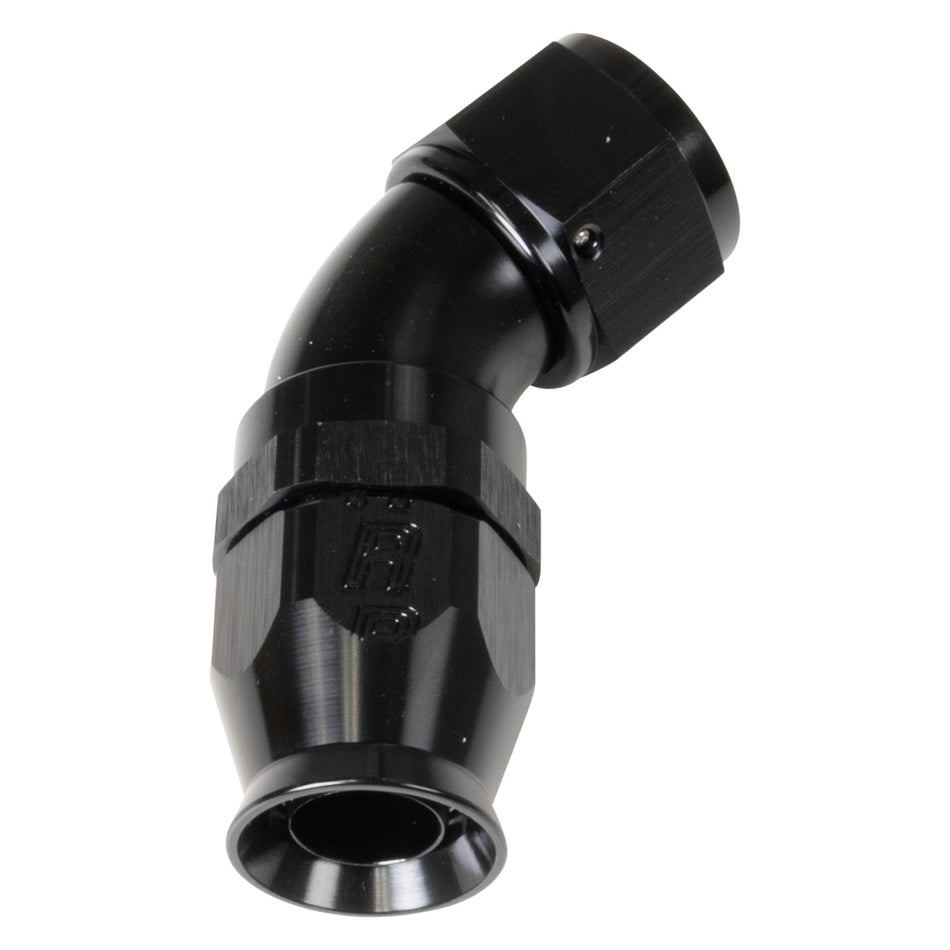 8AN 45Deg Pro Hose End PTFE Black