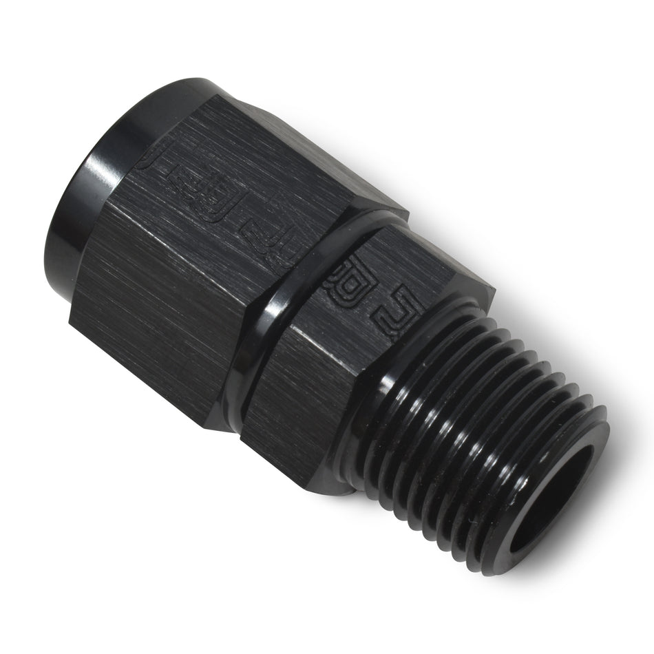 8AN F 3/8M Straight Black