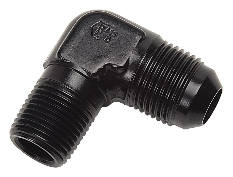 6AN 90Deg to 1/8NPT Black