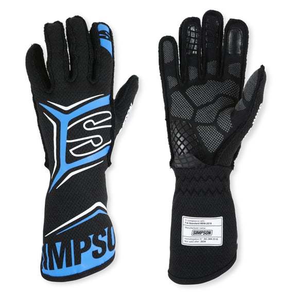 Glove Magnata Medium Black / Blue SFI 3.5/5