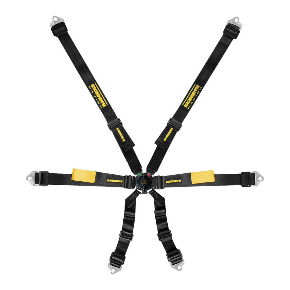 Harness 6pt Enduro Black Shoulder & Lap