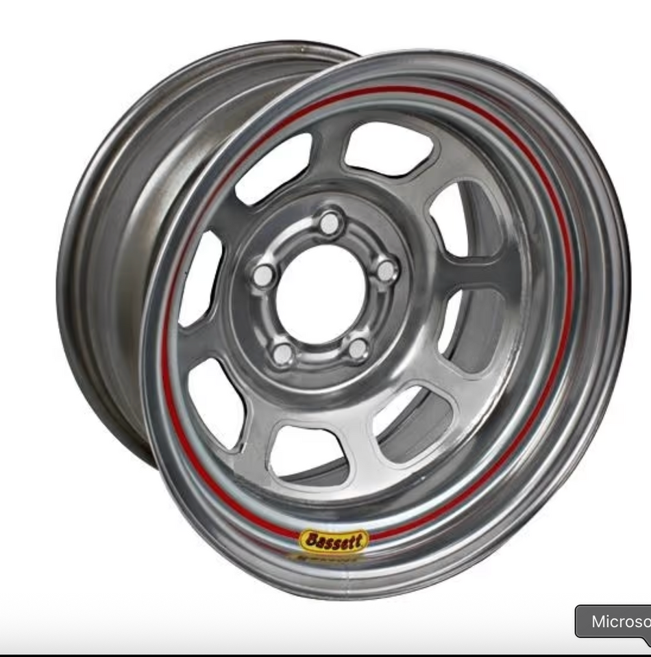 5x114.3MM / 5x4.5 Bassett Wheels 7 Inch Width (ALL Diameters, Backspacing's) Black, Silver, Chrome (Copy)