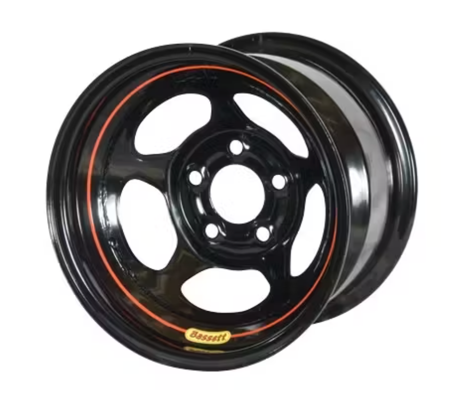5X100MM Bassett Wheels 7 Inch Width (ALL Diameters, Backspacing's) Black, Silver, Chrome