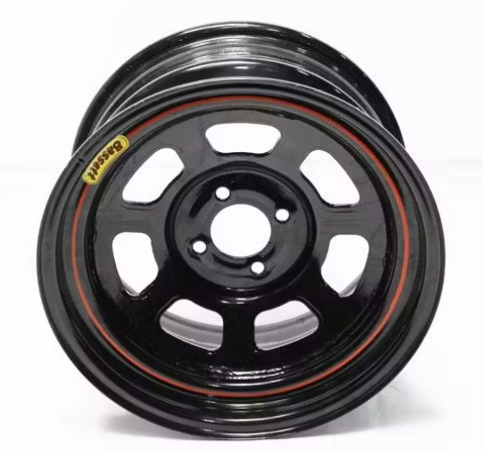 4x100MM Bassett Wheels 7 Inch Width (ALL Diameters, Backspacing's) Black, Silver, Chrome