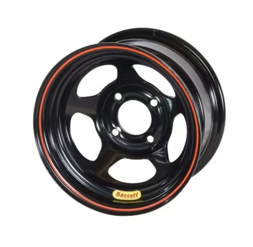 4x100MM Bassett Wheels 7 Inch Width (ALL Diameters, Backspacing's) Black, Silver, Chrome