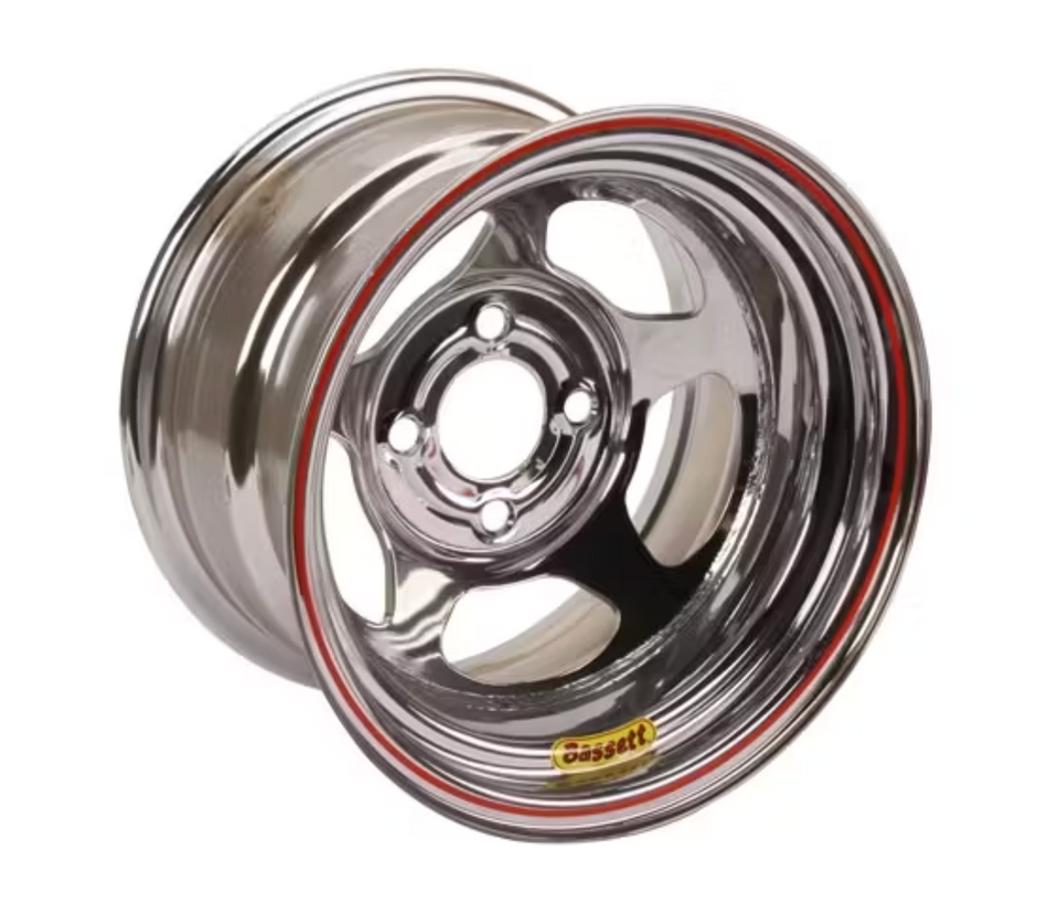 4x114.3MM / 4X4.5 Bassett Wheels 7 Inch Width (ALL Diameters, Backspacing's) Black, Silver, Chrome