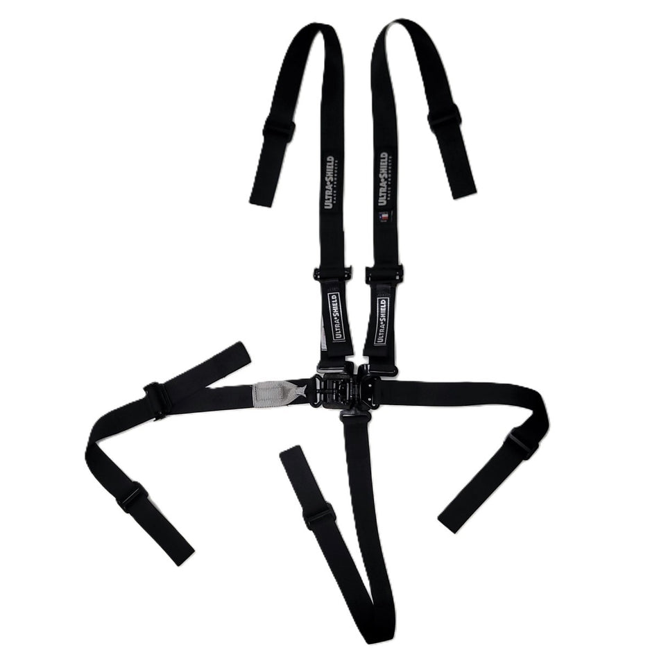 Harness 5PT JR QM 2IN LL Pull Up Adjust Black