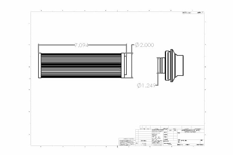 Fuel Filter In-Line 16an 100 Micron S/S