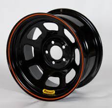 Bassett 47SF2 14X7 D-Hole 5x4.5 2 In. Bckspc Black Wheel